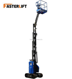 מעלית זרוע טלסקופית אנכית קטנה ואיכותית של ג'ני לעבודה פנימית, להרמת אדם וציוד, לניקוי זכוכית אדריכלית - Product Image 4