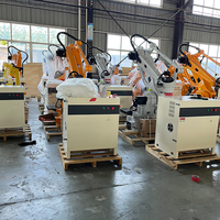 Robot Arm Palletizer 4 6 Axis 10 hingga 300kg Beban Angkut, Kontrol PLC, Bahan Stainless Steel untuk Penanganan Karton Makanan/Kertas/Plastik/Logam