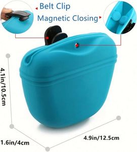 Silicone Dog <b>Cat</b> Pouch Bpa Free & Eco-Friendly Portable Pet Treat Holder for Training - Product Image 2