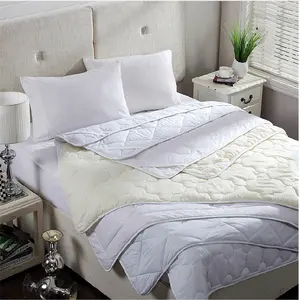 Premium acolchoado microfibra tecido hotel lavável cama colchão capa protetor