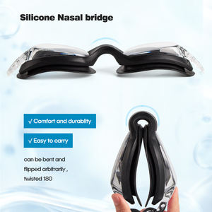 Gafas de natación personalizadas para hombres/mujeres 100%, Copas de silicona de alta calidad, correas, antivaho, impermeables, PC, directo de fábrica - Product Image 2