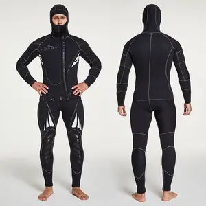 Diving Suit Wetsuit 7mm Sbart Surf Freediving Wet Suit 2pcs Sets Dive Suit Neoprene Diving Spearfishing Wetsuit Long John 3MM 5mm 7MM Sportswear Adults
