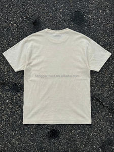 T-shirts vierges de haute qualité, pré-lavés, 100 % coton, col rond, pour hommes. T-shirt homme personnalisé, effet délavé. T-shirt vierge. - Product Image 3