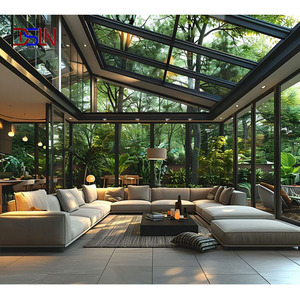 एल्यूमीनियम मिश्र धातु रिट्रेटेबल सनरूम ग्लास हाउस आउटडोर पैटियो एनक्लोजर मोटरयुक्त छत फोल्डेबल कार्पोर्ट - Product Image 1