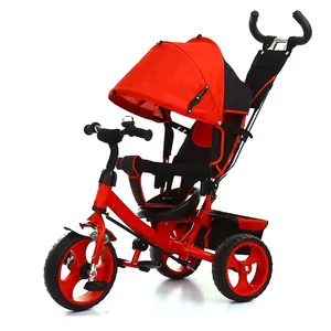 2023 new design tricycle for children / ride on car small kids trike with music / baby three wheel bike toy