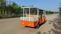 Bus électrique à double étage à prix d'usine, mini-bus touristique à toit ouvert pour parcs d'attractions et visites de ville