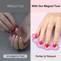 Outil magnétique pour ongles effet œil de chat, facile à utiliser pour créer des effets dégradés œil de chat, outil de manucure professionnel pour salon de manucure et bricolage à domicile