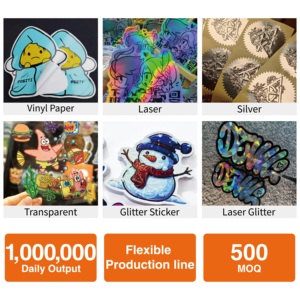 מדבקות לוגו בהתאמה אישית, כל צורה וגודל, דביקות עצמית לאריזה, מדבקות חתוכות בלייזר עמידות במים, מדבקות חתוכות בלייזר בהתאמה אישית - Product Image 6