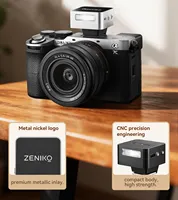 Flash d'appareil photo TTL mini portable rechargeable ZENIKO ZT08 pour éclairage d'appoint photo compatible Canon Nikon Sony Fuji hybrides
