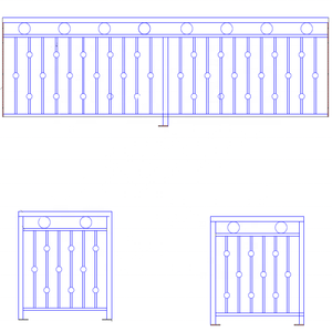 درابزين للسلالم الخارجية وحواجز السلالم وقضبان الدرابزين - Product Image 1