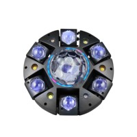 Lampu DJ Moving Head 6-Arm dengan Remote Control 150w RGBW 4in1 LED untuk Panggung DJ, Disko, Pernikahan, KTV, Bar, Klub