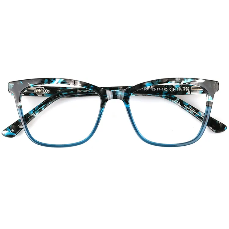 Higo ขายส่งแมวตาอะซิเตทกรอบแว่นตาแว่นตาออกแบบแว่นตาสำหรับผู้หญิงที่มีสีสันกรอบแว่นตา