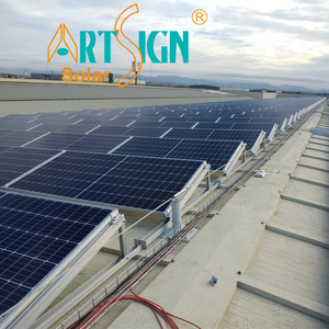 โครงสร้างติดตั้งแผงโซลาร์เซลล์แบบสามเหลี่ยมรูปตัวยูสำหรับหลังคาโลหะ รุ่นใหม่ |   อาร์ตไซน์ - Product Image 1