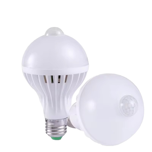 E27 220V Cảm Biến Thông Minh Đèn LED Bóng Đèn B22 Cơ Sở Nhựa Cơ Thể 9W Âm Thanh Chuyển Động Radar Cảm Biến Ánh Sáng PIR Chuyển Động Âm Thanh Kích Hoạt - Product Image 1