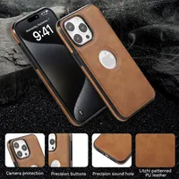 Étui en cuir PU de haute qualité pour Apple iPhone 18 17 Pro Max 11 12 13 14 15 16 Plus, housse de téléphone portable de luxe pour affaires