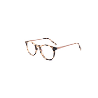 Montures de lunettes optiques légères de forme ronde vintage tendance, unisexes, en métal, pour la lecture, pour le bureau au quotidien