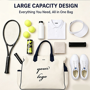 Bolsa <span class=keywords><strong>de</strong></span> Lona Personalizada <span class=keywords><strong>para</strong></span> Pickleball, Material <span class=keywords><strong>de</strong></span> Lona <span class=keywords><strong>de</strong></span> Algodón Deportivo, Bolsas <span class=keywords><strong>para</strong></span> Raquetas <span class=keywords><strong>de</strong></span> Gimnasio con Compartimento <span class=keywords><strong>para</strong></span> Zapatos, Bolsillo Seco/Húmedo, Ideal como Regalo - Product Image 3