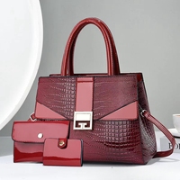 Meilleures Ventes : Sacs à Main de Luxe Classiques pour Femme, Sacs Tendance en Cuir Brillant avec Portefeuille, Grande Pochette Style Européen