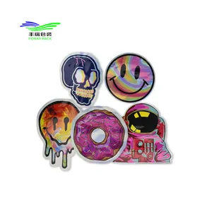 Bio fornitori verificati sacchetti stampati a chiusura lampo sacchetto a forma di stella speciale frutta Design speciale Mylar plastica personalizzata 3.5 grammo cibo