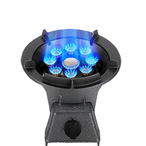 Estufa de gas de hierro fundido de 4800W, cabezal de quemador de cobre puro de <span class=keywords><strong>9</strong></span> y encendido piezoeléctrico de cerámica con FFD <span class=keywords><strong>Pro</strong></span>-Grade para cocina doméstica y comercial - Product Image 2