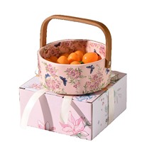 Panier à fruits rétro en forme de fleur de myrte, pour le salon, rangement domestique, fruits secs, cadeau idéal de pendaison de crémaillère