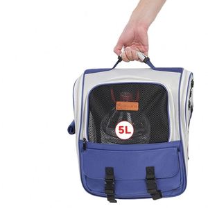 Ready Stock Breathable Eco-friendly Oxford Cloth <b>Backpack</b> for <b>Cat</b> Dog Portable Undeformed Pet Carrier 18kg 23kg - Product Image 2