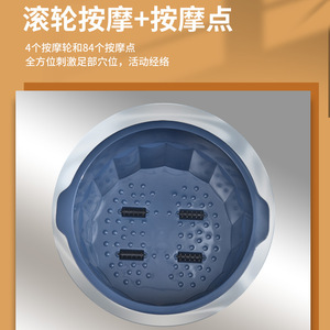 Plastic <b>Round</b> Foot Bath <b>Basin</b> With Massage Function For Elderly Foot Soaking Bucket Blue Red Yellow Green Colors - Product Image 5