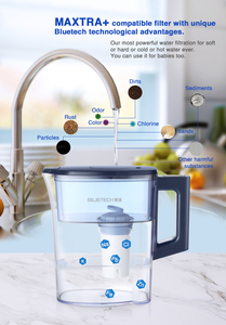 Jarra <span class=keywords><strong>de</strong></span> <span class=keywords><strong>agua</strong></span> <span class=keywords><strong>de</strong></span> carbón activado Manual WellBlue, filtración <span class=keywords><strong>de</strong></span> metales pesados ionizados alcalinos <span class=keywords><strong>de</strong></span> 3,5 l, uso ecológico en el hogar y la Oficina - Product Image 4