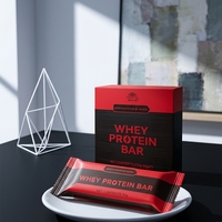Barre protéinée Keto Friendly OEM, huile MCT, isolat de whey, soja, amande, cacao, faible teneur en glucides, étiquette privée