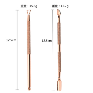 Stainless Steel Nail Art <strong>Cuticle</strong> Pusher Manicure Pedicure <strong>Tool</strong> With Dead Skin Push and Shovel Features - Product Image 6