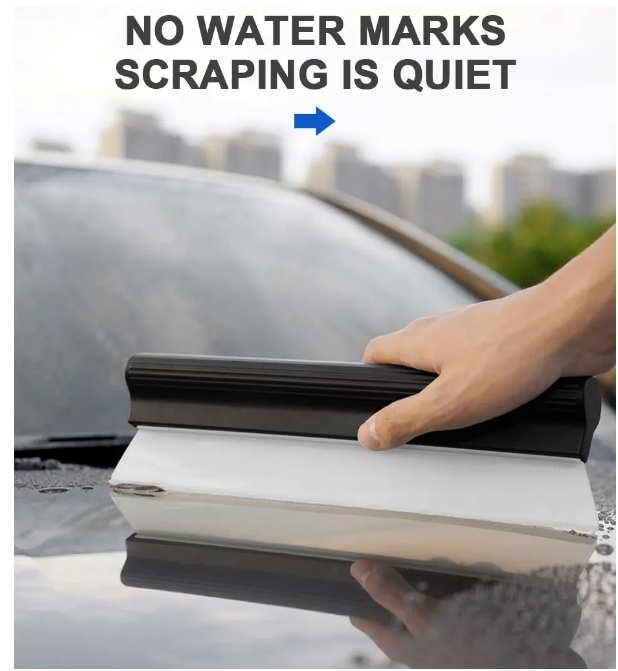 Car Auto Window Cleaning Tools Flexible Soft Silicone Water Wiper Handy Squeegee Glass Scraper DIY Scraping Blade OEM · image 5