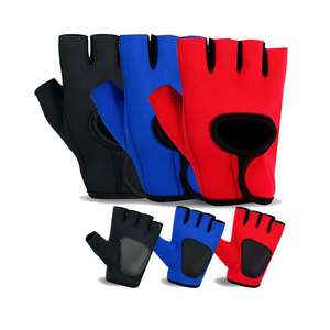 Gants de levage de poids faits à la main, 5 pièces, en cuir PU, entraînement et exercices, meilleur poignée, modèle amélioré, en vente - Product Image 3