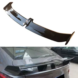 Araba aksesuarları siyah karbon Fiber evrensel çatı arka Spoiler bagaj Spoiler Abs plastik Gt kanat Spoiler