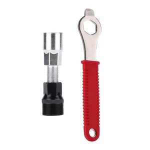 Bicycle Chainring Crank <b>Puller</b> <b>Tool</b> Carbon Steel Red Handle Repair <b>Tool</b> For Mountain Bike Maintenance - Product Image 3