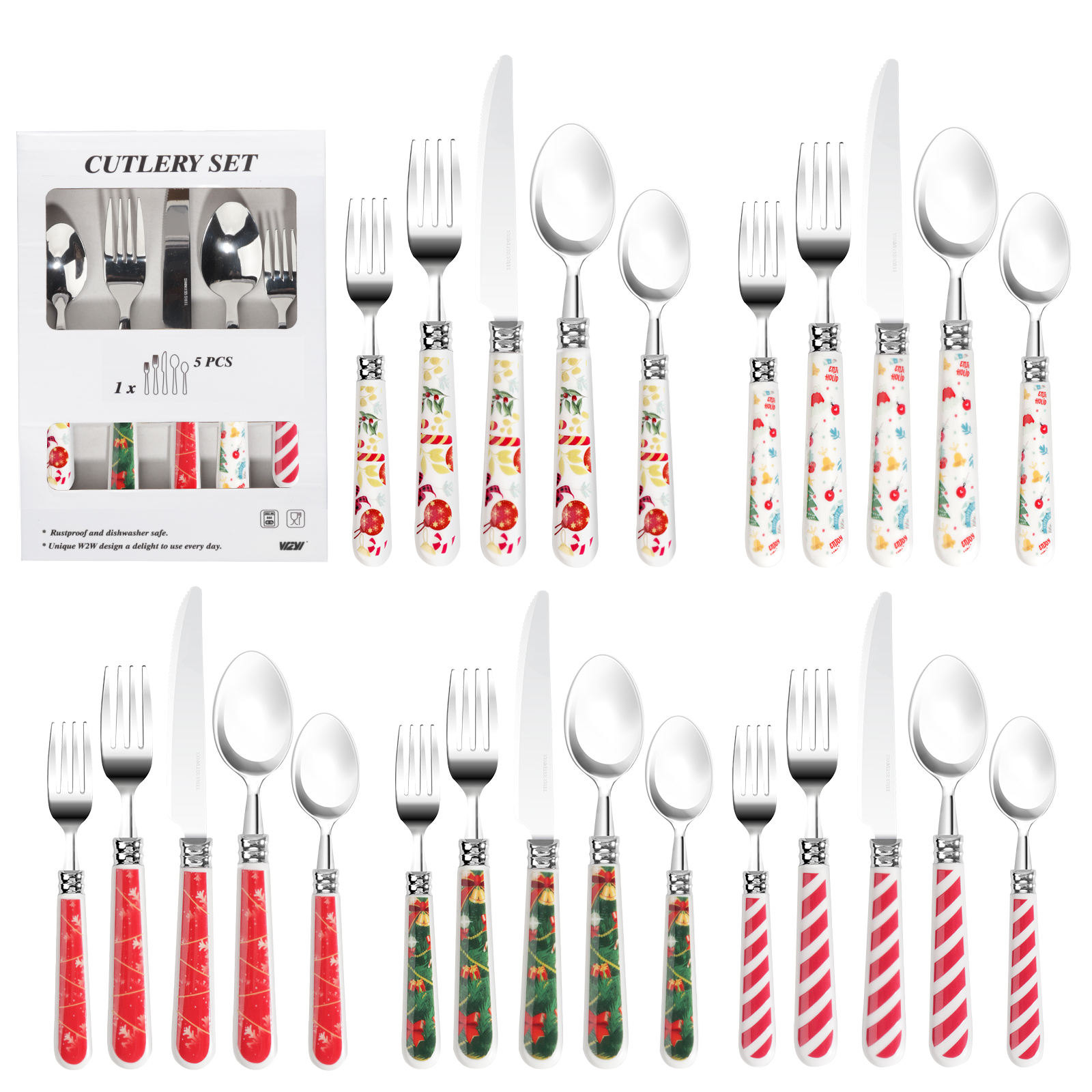 Christmas-5pcs/กล่องสี