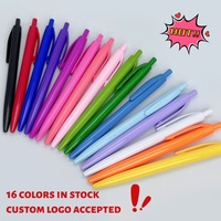 Bolígrafo Retráctil de Alta Calidad al por Mayor, 16 Colores, Material ABS, Papelería para Escuela y Oficina