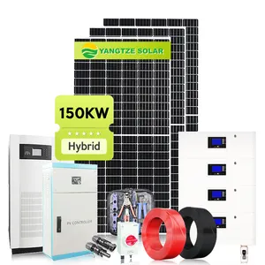 150kw 160kw 170kw off grid solar storage system solar generator with panel