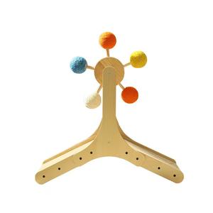<span class=keywords><strong>Jouet</strong></span> pour chat en forme de grande roue, en <span class=keywords><strong>bois</strong></span> massif, avec boule rotative suspendue, plateau tournant pour chat, plumes colorées, <span class=keywords><strong>jouet</strong></span> à gratter pour chat, <span class=keywords><strong>jouet</strong></span> interactif pour animaux de compagnie à la maison - Product Image 5