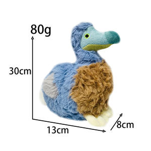 En stock pendentif oiseau <span class=keywords><strong>Dodo</strong></span> bleu transfrontalier porte-clés poupée nouveau produit de simulation techniques lavées accessoire ours - Product Image 6
