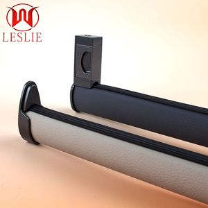 Leslie Leather Textured Clothes Rod Zinc Alloy Wall Mount <b>Wardrobe</b> <b>Hardware</b> Grey YT-1646YT-1647 - Product Image 1