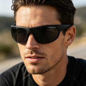 Lunettes de <span class=keywords><strong>soleil</strong></span> de luxe pour hommes, tendances, polarisées, en plastique, unisexes, pour femmes, avec grande monture enveloppante, lunettes de sport - Product Image 2