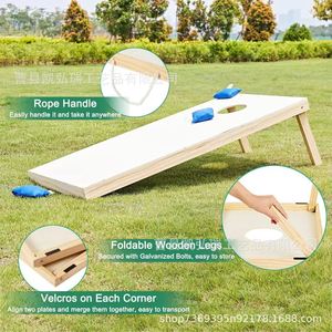 Juego de lanzamiento de beanbags plegable de madera para exteriores, juguete de lanzamiento para niños, soporte portátil para juego de lanzamiento de beanbags. - Product Image 3
