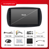 Autoradio Android pour Mercedes Benz Smart 453 Fortwo 2014-2020, Apple CarPlay, stéréo, caméra 360°, 1,8 GHz