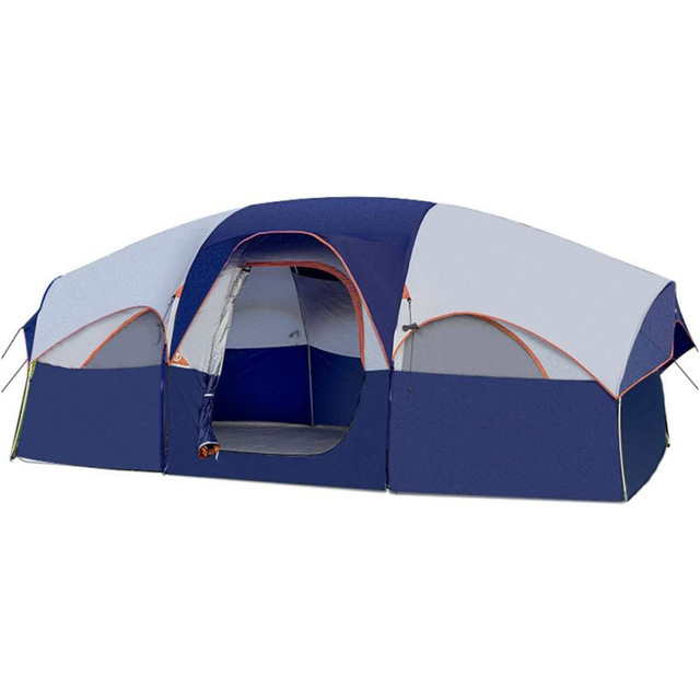 Customized Tent With Two Bedrooms and One Living Room for Outdoor Camping With 4-8 People Rain and Sun Protection Camping Tent