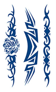 2 semanas de larga duración cuerpo brazo pecho hombro piernas Tribal símbolo personajes temporal semipermanente <span class=keywords><strong>tatuaje</strong></span> pegatina para hombres mujeres - Product Image 6