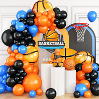 Kit d'arche de ballons de basket-ball de 18 pouces en gros, auto-gonflant, avec ballons en aluminium et en latex de haute qualité