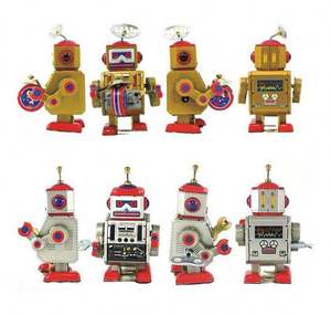 Juguetes <span class=keywords><strong>de</strong></span> Estaño Vintage, Juguete <span class=keywords><strong>de</strong></span> Cuerda, Mini Tren <span class=keywords><strong>de</strong></span> Estaño Antiguo para Colecciones - Product Image 4