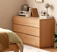 Table de maquillage et de coiffure en chêne massif de style nordique avec armoire de rangement intégrée et fonctions télescopiques pour chambre à coucher