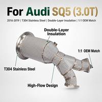 Para Audi SQ5 3.0T 2016-2019, Directo de Fábrica, Tubo de Escape de Alto Flujo Aislado de Acero Inoxidable T304, Mejora de Potencia de Carreras