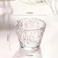 Tasse à thé Kung Fu en verre transparent japonais, petit design original, en stock pour cadeaux